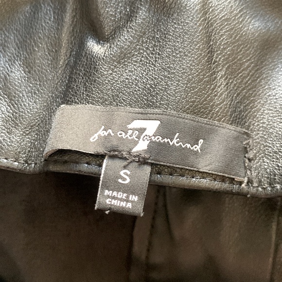 7 For All Mankind Black High Waist Shorts - Picture 6 of 6